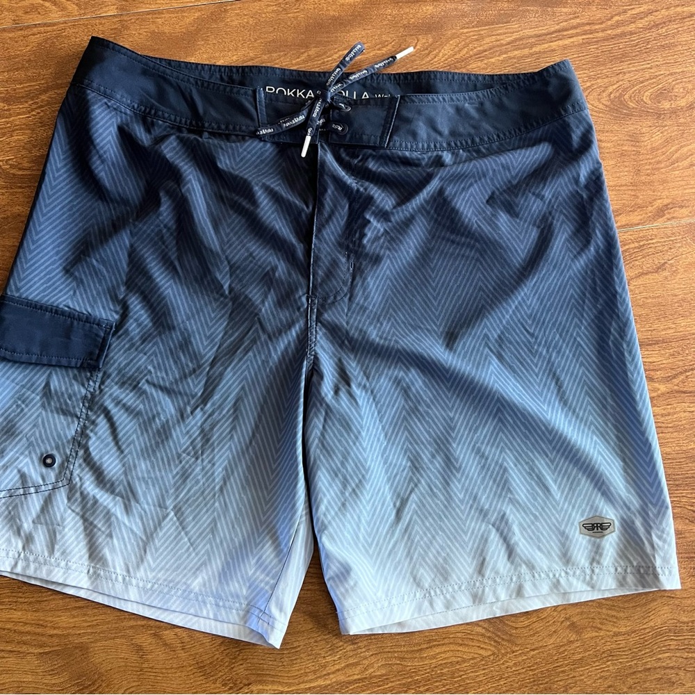 Rokka & Rolla Blue tie die Lightweight Swimshort Mens size 39